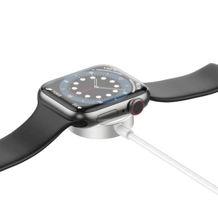 Беспроводное зарядное устройство для Apple Watch HOCO CW39C (USB-C) 1м белый