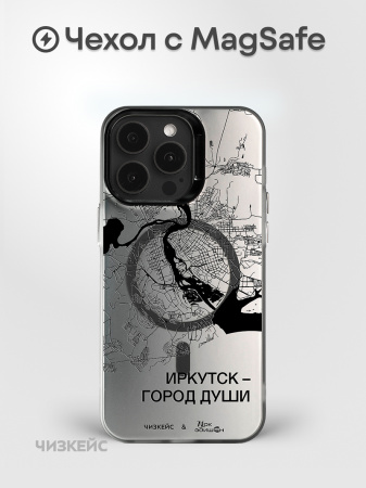 Чехол Чизкейс MagSafe Ирк Эдишен Иркутск - город души черный