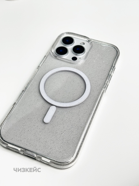 Чехол Звездопад iPhone 16 MagSafe белый
