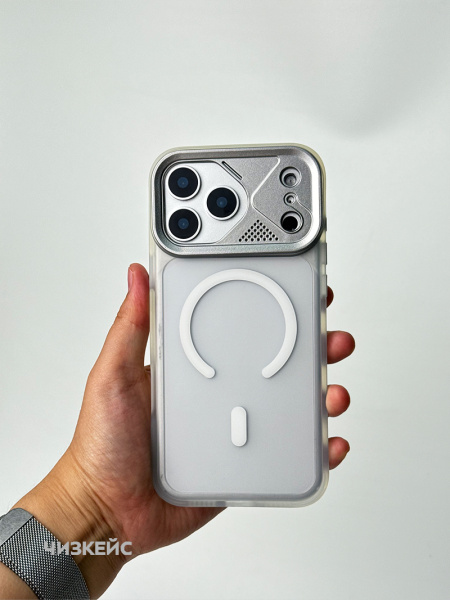 Чехол Марафон iPhone 17 Pro Max/18 Pro Max MagSafe белый
