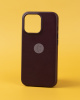 Чехол Apple Leather Case iPhone 13 Pro бордо
