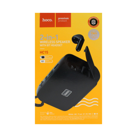 Колонка HOCO HC15 (2*5W, Bluetooth 5.3) черный