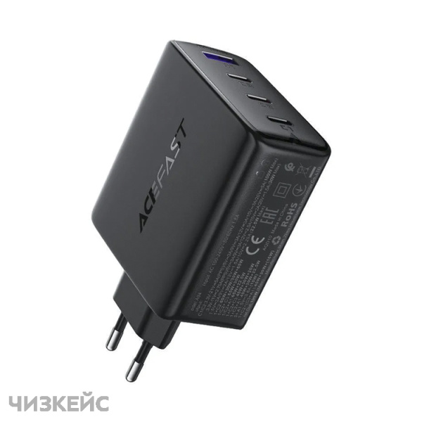 СЗУ AceFast A94 (1USB-A, 3USB-C, 3.0A, QC3.0, PD 100W) черный