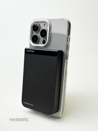 Внешний аккумулятор Momax 1-Power S.Pass Magnetic 5000mAh (Qi2, 30W) черный