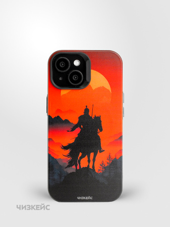 Чехол Чизкейс MagSafe iPhone 15 Победитель черный