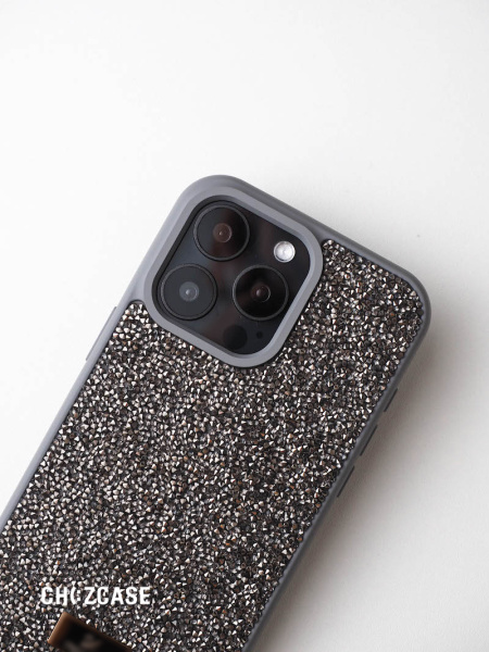 Чехол Swarovski iPhone 13/iPhone 14 серый