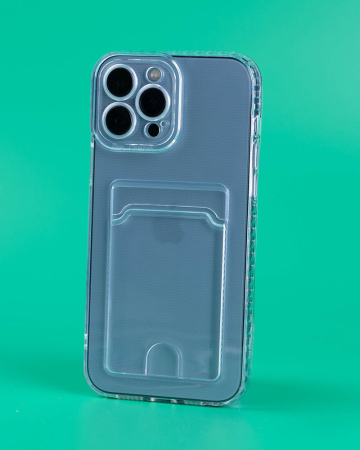 Чехол- накладка Slot iPhone 14 Pro силикон прозрачный