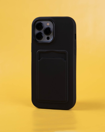 Чехол- накладка Pocket Case Type2 iPhone 13 Pro силикон черный
