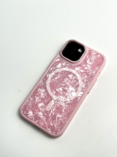 Чехол Фруктовый лед iPhone 15 розовый