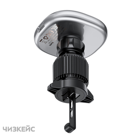 Автодержатель + АЗУ AceFast D41 (дефлектор, Magsafe, 15W) черный