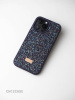 Чехол Swarovski iPhone 14 Pro фиолетовый