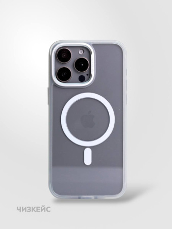 Чехол Отражение iPhone 15 Pro Max белый