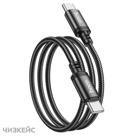 USB-кабель HOCO X89 Type-C/Type-C (3A, PD 60W) 1 м черный