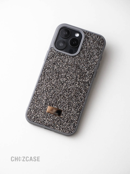 Чехол Swarovski iPhone 13/iPhone 14 серый