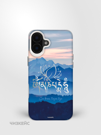 Чехол Чизкейс MagSafe iPhone 16 Мантра белый