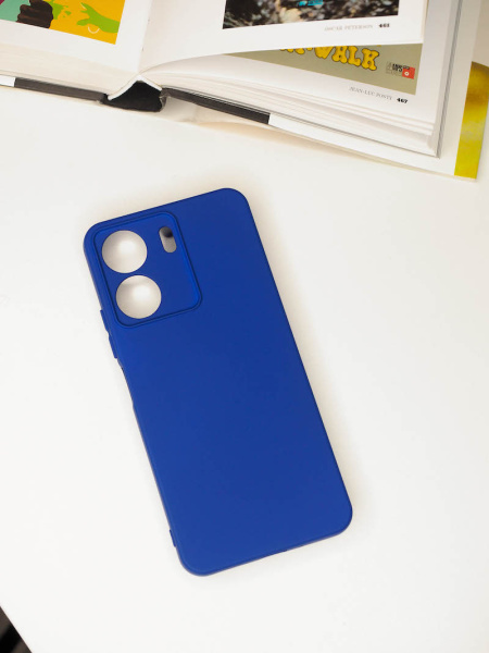 Чехол- накладка Silicone Cover Xiaomi Redmi 13C 4G/Poco C65 синий