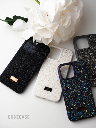 Чехол Swarovski iPhone 13/iPhone 14 серый