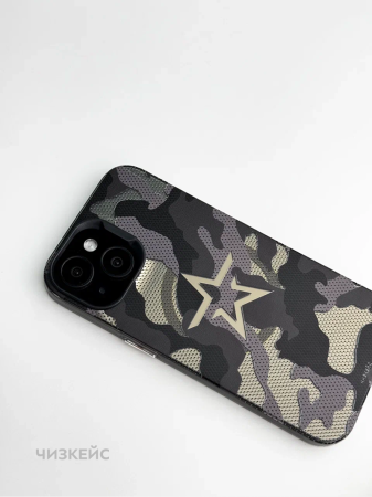 Чехол Чизкейс MagSafe iPhone 13/iPhone 14 Звезда1 черный