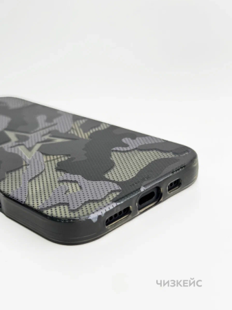 Чехол Чизкейс MagSafe iPhone 16 Звезда1 черный