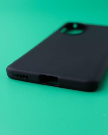 Чехол- накладка MS Realme 9 Pro матовый силикон черный