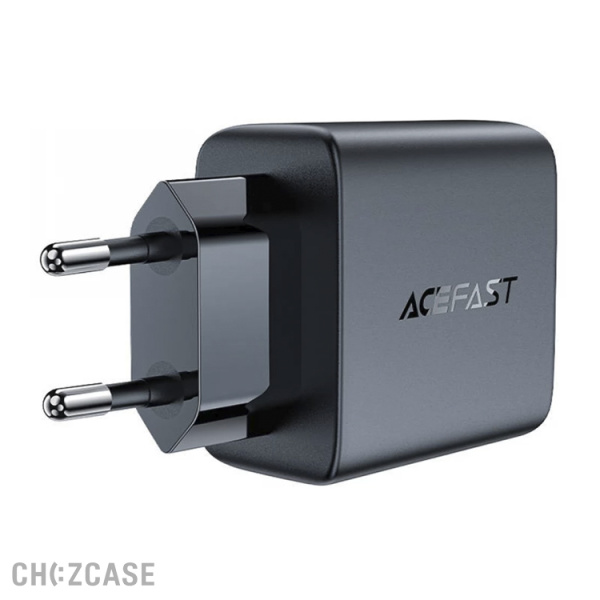 СЗУ AceFast A49 (2USB-C, 3.0A, QC3.0, PD 35W) черный