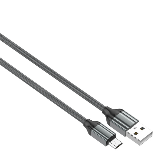 USB-кабель LDNIO LS431 Micro USB (2.4А) 1 м серый