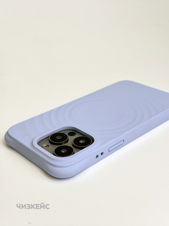 Чехол Волна MagSafe iPhone 16 Pro лавандовый