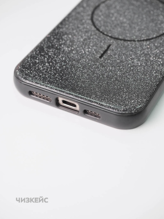 Чехол Крем-сода Magsafe iPhone 16 Pro Max черный