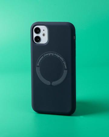 Чехол- накладка Simple Case MagSafe iPhone 13 Pro Max темно-синий