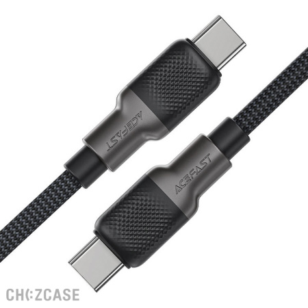 USB-кабель AceFast C10-03 Type-C/Type-C (3A, PD 60W) 1 м черный