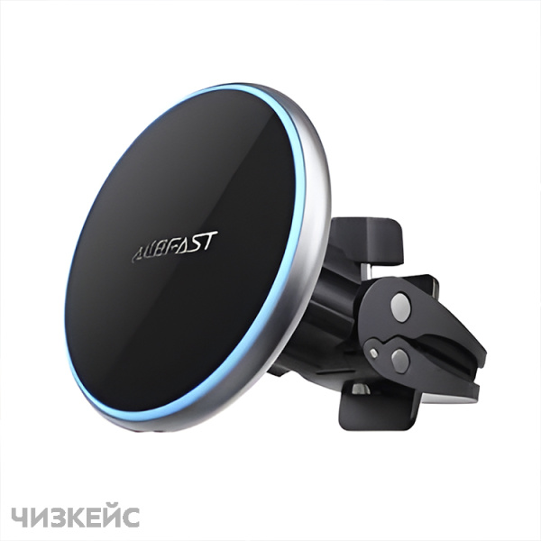 Автодержатель + АЗУ AceFast D3 (дефлектор, Magsafe, 15W) черный