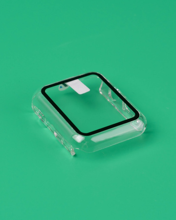 Защитное стекло ANANK 3D Apple watch 46 мм + кейс прозрачный 