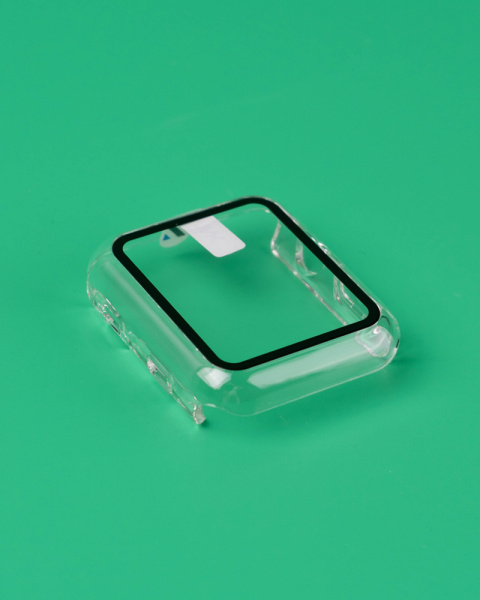 Защитное стекло ANANK 3D Apple watch 46 мм + кейс прозрачный 
