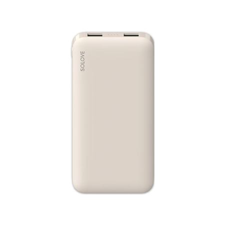 Внешний аккумулятор Xiaomi Solove 20000 mAh 003M (2 USB, 18W, QC3.0) бежевый