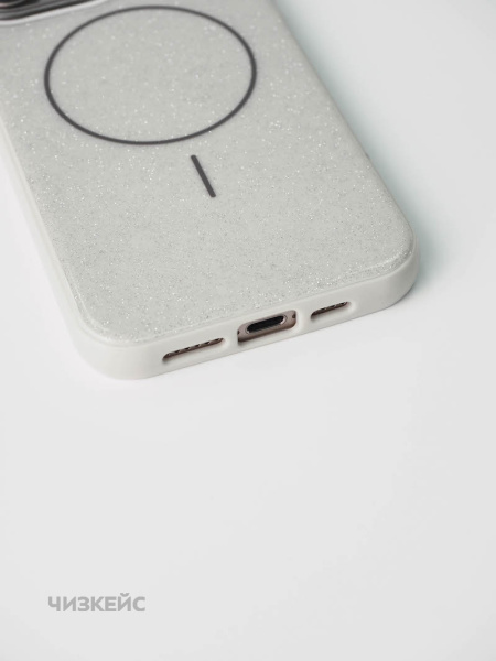 Чехол Крем-сода Magsafe iPhone 16 Pro белый