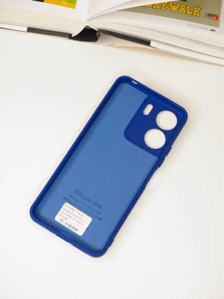 Чехол- накладка Silicone Cover Samsung S24 синий