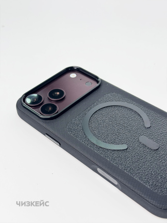 Чехол Ривьера iPhone 16 Pro MagSafe черный