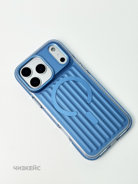 Чехол Терминал iPhone 17 Pro Max/18 Pro Max MagSafe голубой