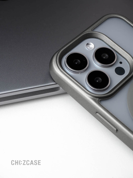 Чехол Баланс iPhone 15 Pro Max серый