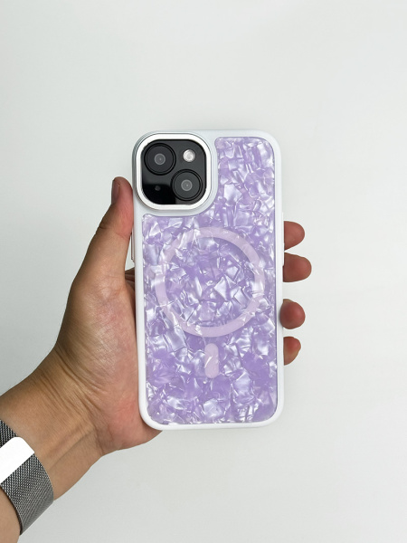 Чехол Фруктовый лед iPhone 15 сирень