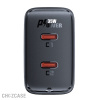 СЗУ AceFast A49 (2USB-C, 3.0A, QC3.0, PD 35W) черный