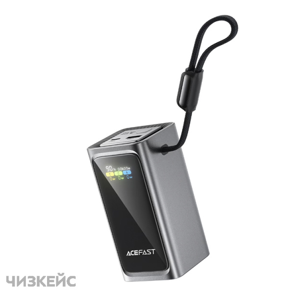 Внешний аккумулятор AceFast M33 20000 mAh (2USB-C + 1USB-A, LED, PD 100W) черный