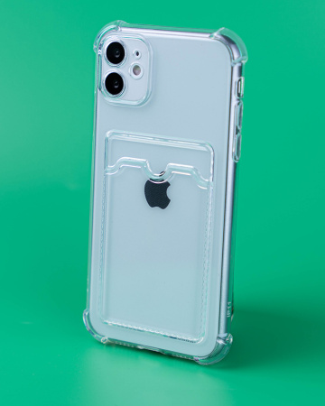 Чехол- накладка PP Pocket iPhone 13 силикон прозрачный