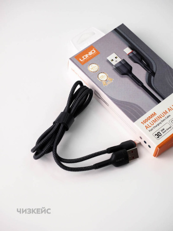 USB-кабель LDNIO LS641 iPhone Lightning (30W) 1 м серый