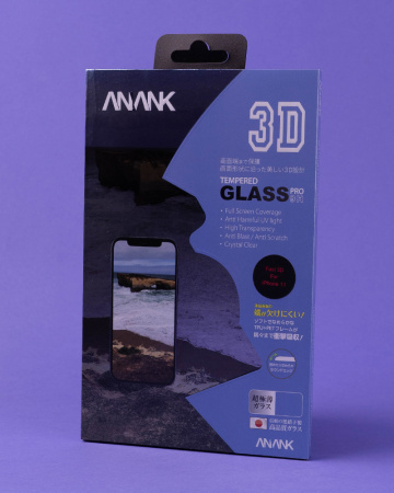 Защитное стекло ANANK FAST 3D iPhone X/Xs/iPhone 11 Pro черный