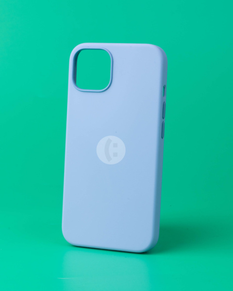 Чехол- накладка Apple Silicone Case Magsafe iPhone 13 Pro Max силикон голубой