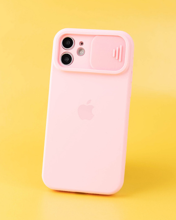 Чехол- накладка Touch Slide iPhone 12 Pro Max розовый