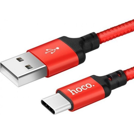 USB-кабель HOCO X14 TYPE-C 1 м черный красный