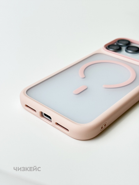 Чехол MOSBROS Comfortable Magsafe iPhone 17 розовый
