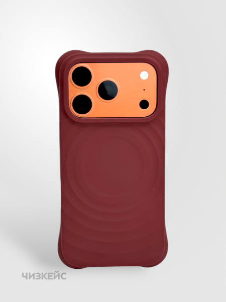 Чехол Волна MagSafe iPhone 17 Pro Max шоколад